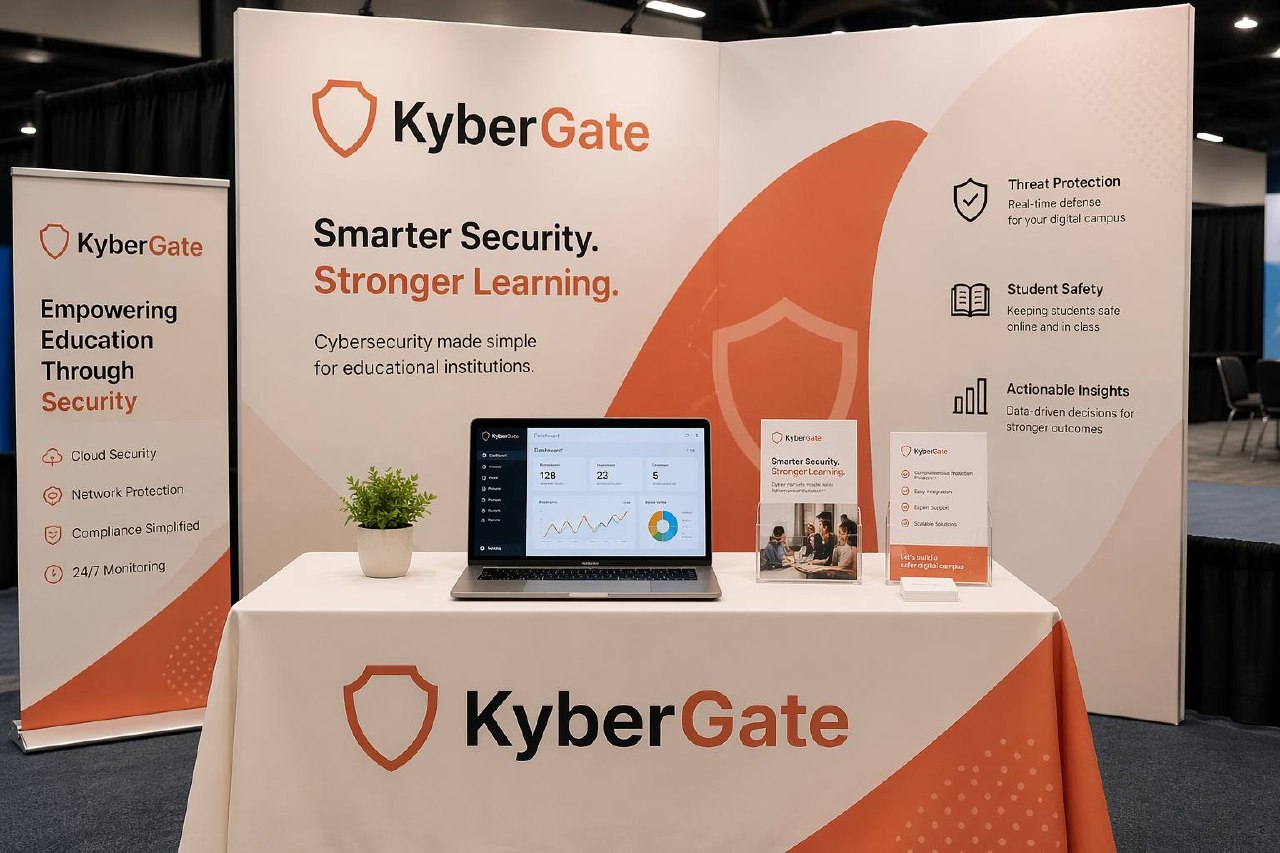 KyberGate booth at an education technology conference